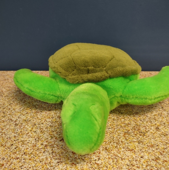 ÷Wildlife Artists Green Sea Turtle Plush 12" Small Of The Wild 1989 Vintage Toy - Picture 5 of 14